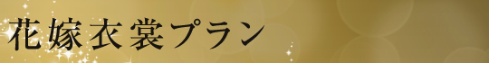 花嫁衣装プラン